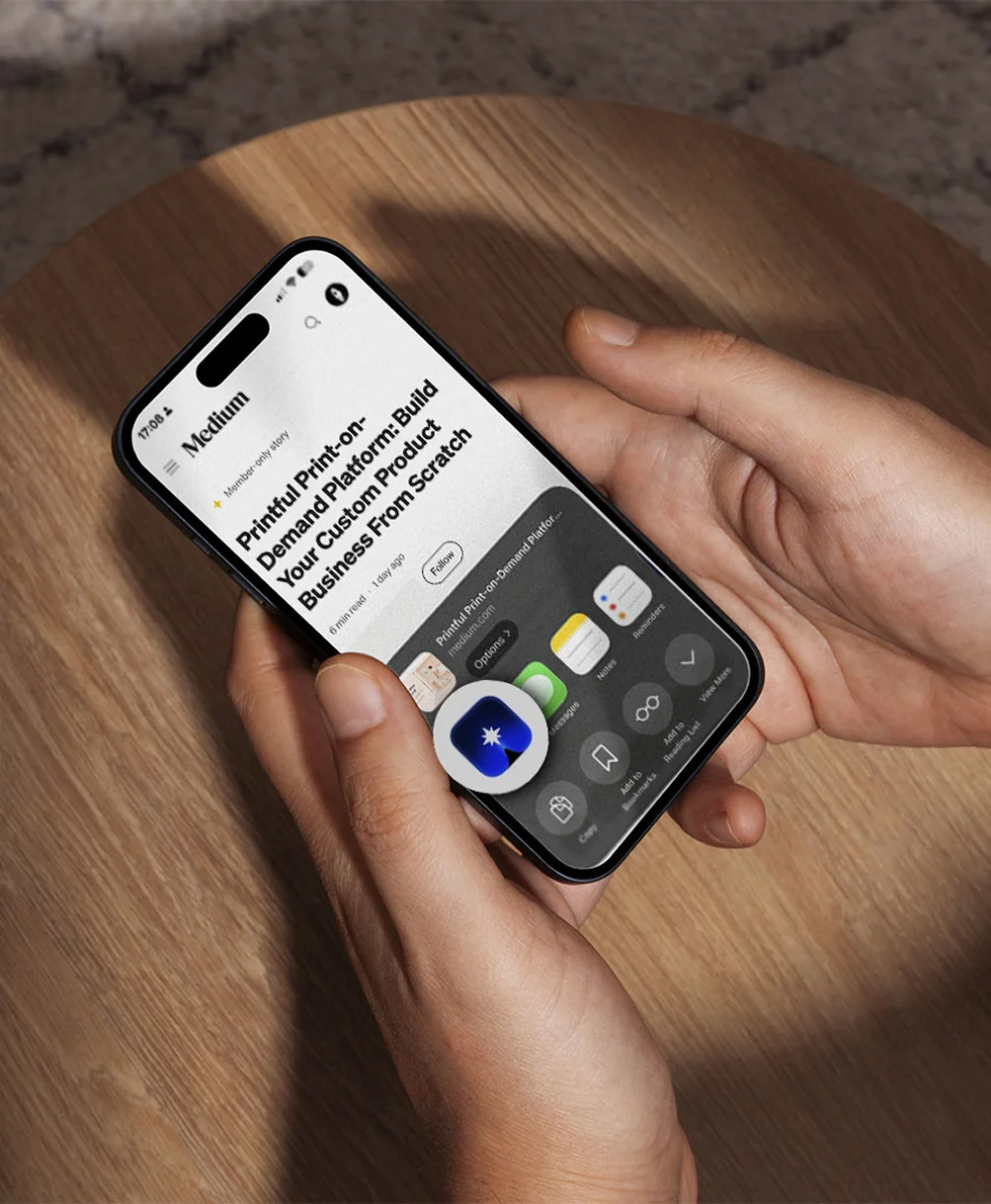 Moodmarks app showing organized bookmarks with colorful tags